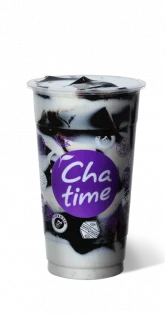 Grass Jelly with Milk